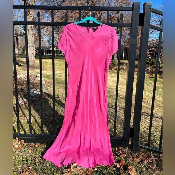 J Crew Cupro Blend Midi T-Shirt Dress NWT - Picture 9 of 11